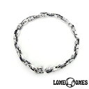 ロンワンズ ブレスレット メンズ LONE ONES ロンワンズ loneones レナードカムホート LEONARD KAMHOUT シルバーアクセ シルバージュエリー アメリカ製 KF Bracelet: N (Deep Longing) ディープロンギング/XSサイズ/シルバーブレスレット