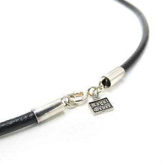 【ROYALORDER】ロイヤルオーダーブラックレザーネックレス3.0mm