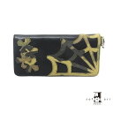 【Soffer Ari】ソファアリMR. SUE WALLET WITH SPIDER WEB AND CROSSES - BLACK ロングウォレット/スパイダーウェブ＆クロス/ブラック/カモフラ