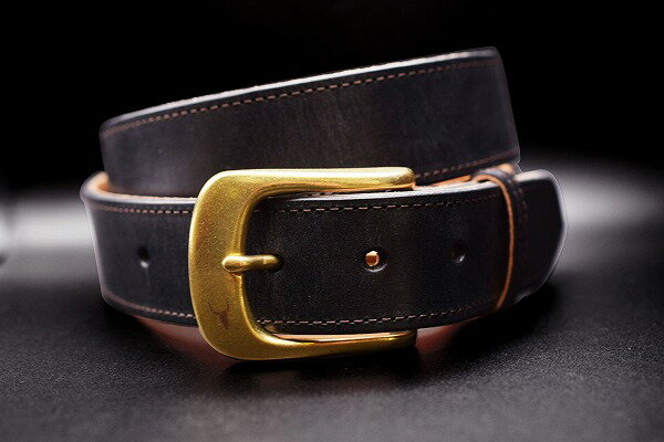ブライドルレザー 国産 35mm ステッチ ベルト 本革 TS Co. Stitch Belt 35