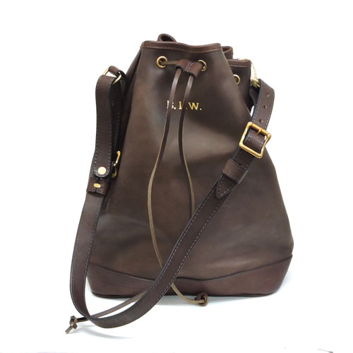 乐天商城 - ヴァスコ バスコ VASCO VS-213L 巾着 きんちゃく バック ショルダー ワンショルダー LEATHER WANDER PURSE BAG 本革 ヴィンテージ 日本製 MADE IN JAPAN