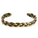 【VASSER】バッサー送料無料 Vintage Woven Bangle Brass(ヴィンテージウーブンバングルブラス)/真鍮/シンプル/編みレザー/メンズ...