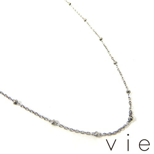 【vie】ヴィー【ネコポス/ポスト投函対応商品】/宅配便も可サージカルステンレスチェーン/スタッズ/ロングチェーン/アレルギーフリー