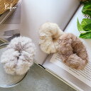 SALE アウトレット 880円→ ヘアアクセサリー【 ファー シュシュ 】クフウ大人用 ヘアクリップ ヘアピン 髪飾り アクセ ヘアアクセ シュシュ リボン ...