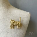 Brooch【 ねこ 猫 ブローチ マットゴールド】アンティーク 風 つや消しピンブローチ コサージュ 入園式 入学式 卒業式 ブローチ ピン 黒猫 くろねこ クロネコ 白猫 つちめ ツチメ Tsuchime 槌目 艶消し ツヤ消し