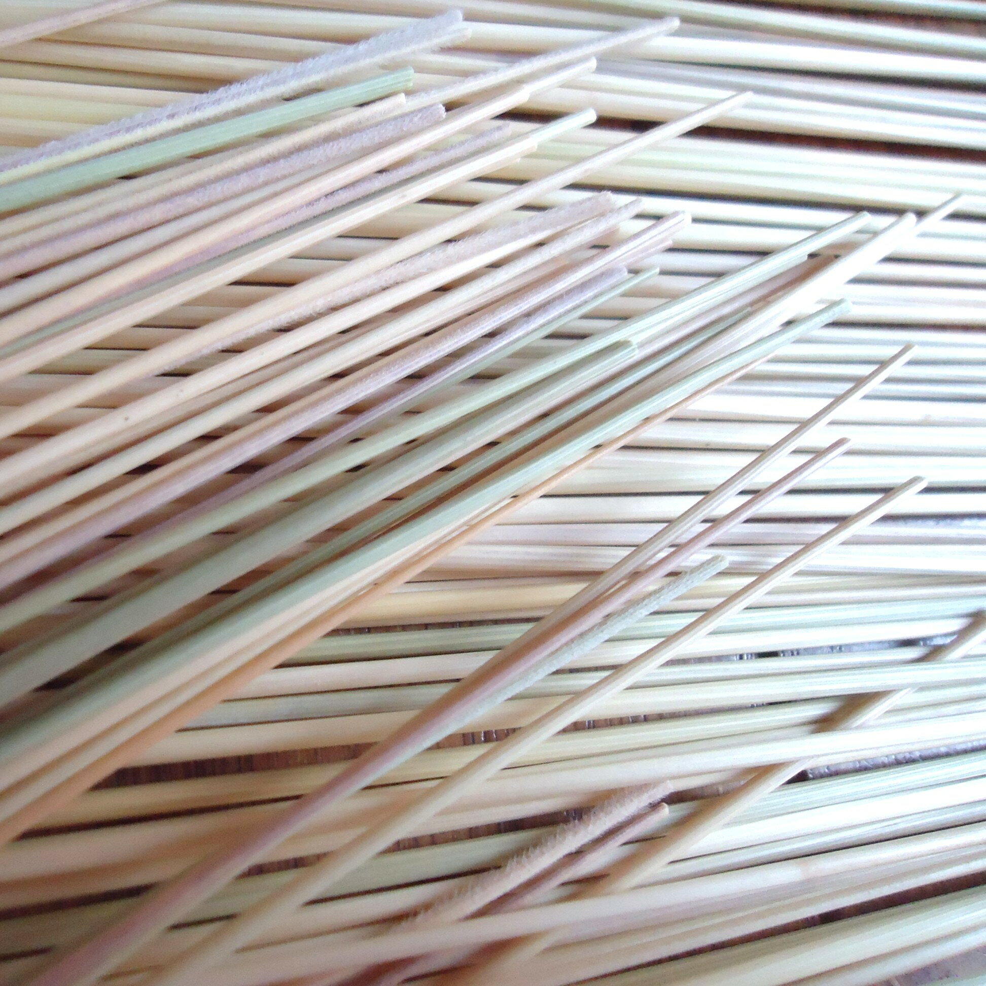 【虹色ライムギストロー(中長・超極細)】国産/農薬不使用栽培/麦藁細工用麦わら/麦ストロー