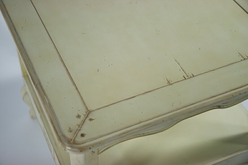 送料無料 新品 アンティーク調 サイドテーブル ランプテーブル 花台 856-WH