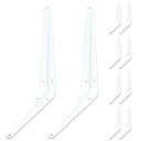 ジョイント金具 L字金具 連結金具 連結用金具 スチール製 10個セット 穴数6 穴径約3.5mm 幕板 幕板連結用金具 L字 L型アングル L型棚受け 棚受け...