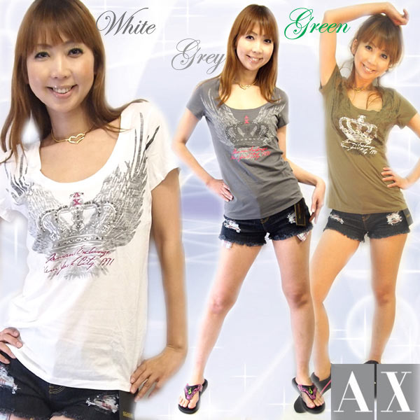 送料無料！ARMANI EXCHANGE(アルマーニエスクチェンジ) LADY T-SHIRTS5X649-A【smtb-k】 【w4】アルマーニ エクスチェンジ レディース