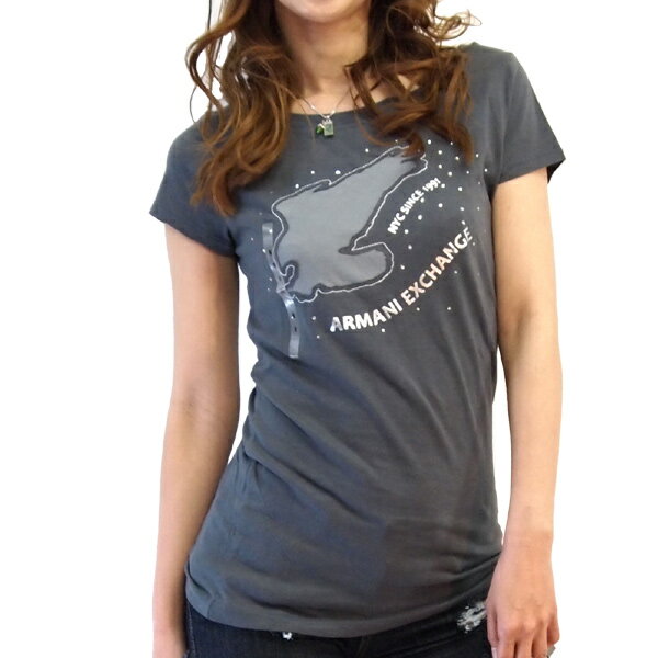 ̵ARMANI EXCHANGE(ޡ˥) LADY T-SHIRTS5X709-Asmtb-k w4ۥޡ  ǥ