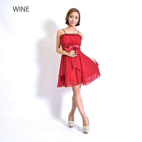 ドレス キャバドレス ワンピース セクシー ナイトドレス ワンピース キャバクラ ホステス 水商売 クラブ ワンピース ホステス 水商売 結婚式 【シフォン素材パール使いティアードミニドレス】