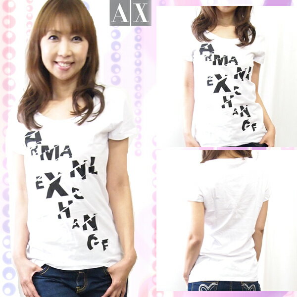 送料無料！ARMANI EXCHANGE(アルマーニエスクチェンジ) LADY T-SHIRTS 6xytea【smtb-k】 【w4】アルマーニ エクスチェンジ レディース