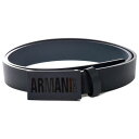 送料無料！ARMANI EXCHANGE(アルマーニエスクチェンジ) MENS レザーベルト 951033 7P212【 A/Xレザーベルト 本革 カジュアルベルト バックル カウレザー 牛革 ネイビー】【smtb-k】【w4】【楽ギフ_包装】アメリカ正規入荷品