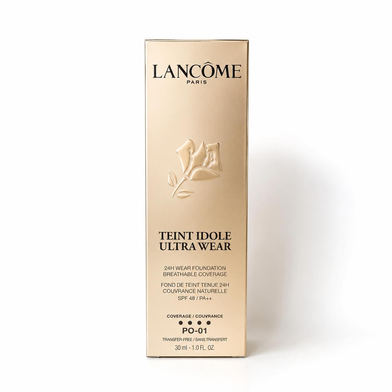 [무료 배송] 랑콤 탄이돌 울트라 웨어 리퀴드 N 30ml PO-01 SPF48 PA++ LANCOME 리퀴드 파운데이션 파운데이션 커버력 무너지지 않는 베이스 메이크업