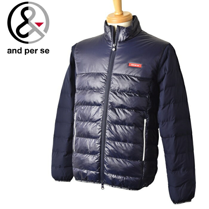 20％OFFセールアンパスィ and per se中綿ジップアップブルゾン メンズ 2023秋冬新作 送料無料M-L-LL トップス ゴルフ アンパスィ楽天ランキング1位受賞