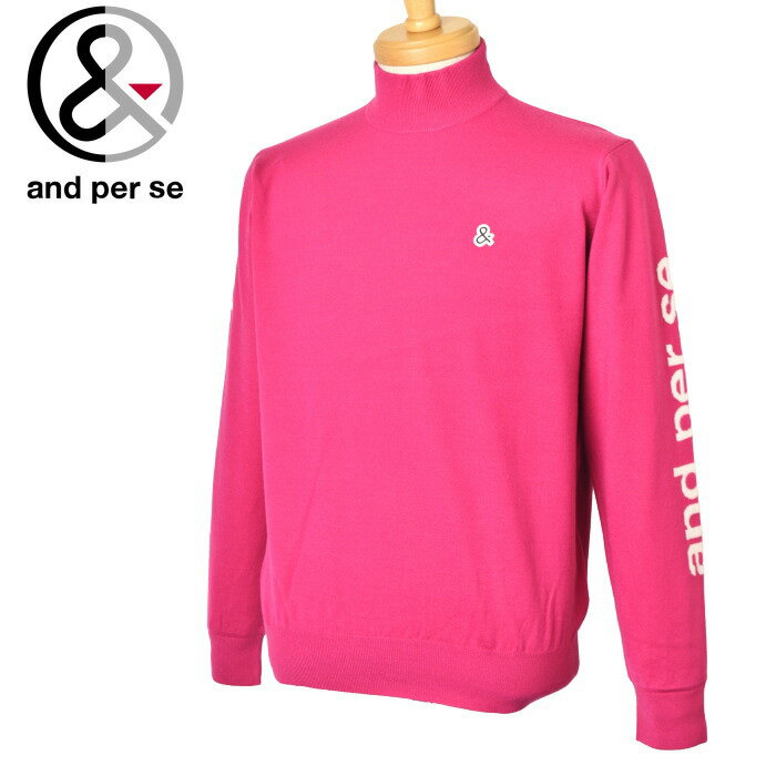 20％OFFセールアンパスィ and per seハイネックセーター メンズ 2023秋冬新作 送料無料M-L-LL トップス ゴルフ アンパスィ モックネック