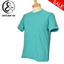 20%OFFセールアンパスィ and per se半袖Tシャツ メンズ ゴルフウェア 2024春夏新作 送料無料M-L-LL トップス ゴルフ アンパスィ最強配...
