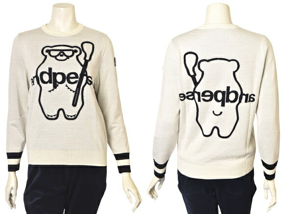 アンパスィ and per seクルーネックセーター レディース 2025秋冬新作 送料無料M-L-LL トップス ゴルフ アンパスィ最強配送