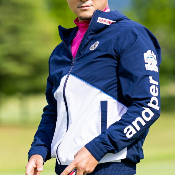 アンパスィ and per seフーディージップアップブルゾン ジャケット メンズ 2025秋冬新作 送料無料M-L-LL トップス ゴルフ アンパスィ最強配送