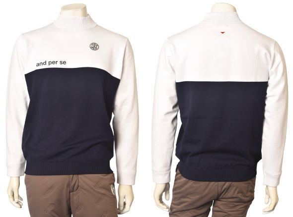 20％OFFセールアンパスィ and per seハイネックセーター メンズ 2025秋冬新作 送料無料M-L-LL-3L トップス ゴルフ アンパスィ モックネック amf2315a3最強配送 アウトレット