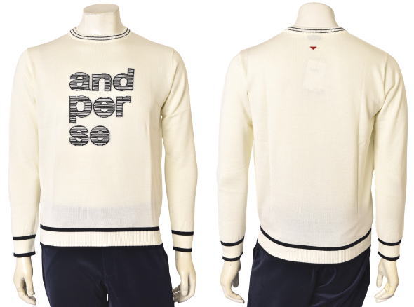 20％OFFセールアンパスィ and per seクルーネックセーター メンズ 2025秋冬新作 送料無料M-L-LL-3L トップス ゴルフ アンパスィ最強配送 アウトレット