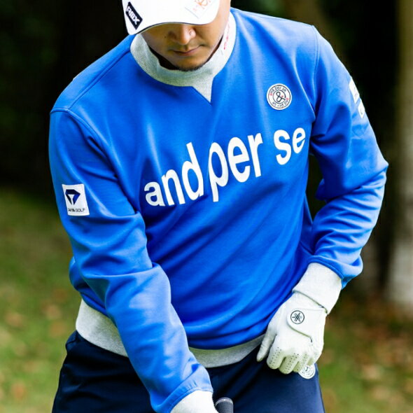 アンパスィ and per seハイネックトレーナー スウェット メンズ 2025秋冬新作 送料無料M-L-LL トップス ゴルフ アンパスィ モックネック最強配送