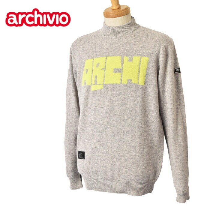 50%OFFセールアルチビオ archivioカシミヤ ニットプルオーバー メンズ ゴルフウェア 2023秋冬新作 送料無料M-L トップス アルチビオ最強配送...