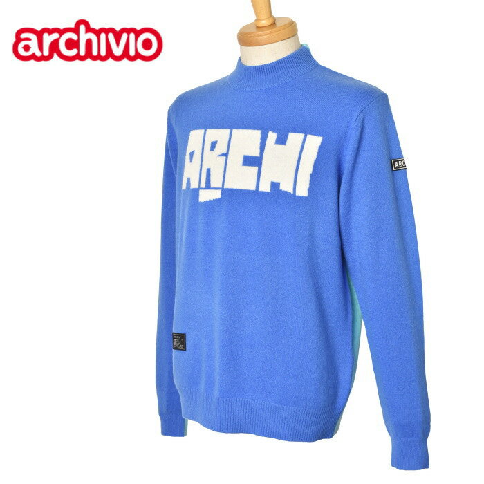 50%OFFセールアルチビオ archivioカシミヤ ニットプルオーバー メンズ ゴルフウェア 2023秋冬新作 送料無料M-L トップス アルチビオ最強配送...