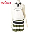 40%OFFセールアルチビオ archivioポロ襟ニットベスト レディース ゴルフウェア 2024秋冬新作 送料無料S-M トップス アルチビオ 季節の変わり...