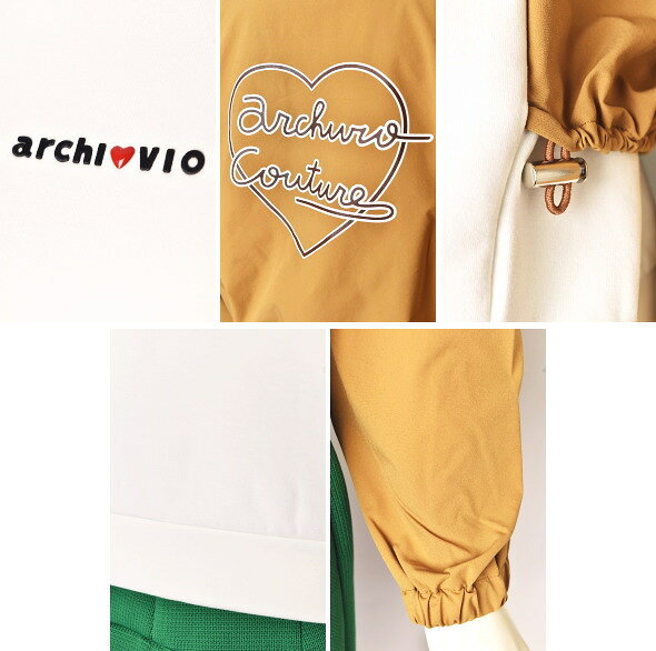 50％OFFセールアルチビオ archivio異素材使いプルオーバー レディース ゴルフウェ...
