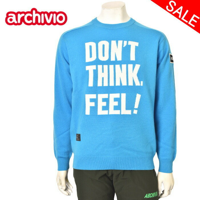 50%OFFセールアルチビオ archivioカシミヤ ニットプルオーバー メンズ 2024秋冬新作 送料無料M-L トップス アルチビオ最強配送 アウトレット