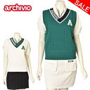 40%OFFセールアルチビオ archivioVネックニットベスト レディース 2025春夏新作 送料無料S-M トップス アルチビオ最強配送 アウトレット