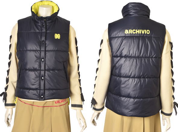アルチビオ archivio中綿ジップアップベスト レディース 2025秋冬新作 送料無料S-M-L トップス アルチビオ a514013最強配送