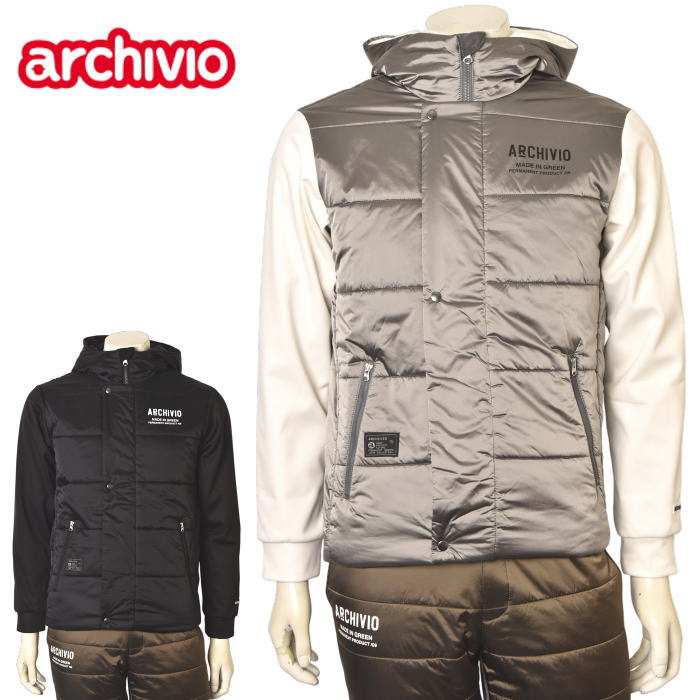 アルチビオ archivio中綿切替フーディージップアップブルゾン メンズ 2025秋冬新作 送料無料M-L-LL トップス アルチビオ a524102最強配送