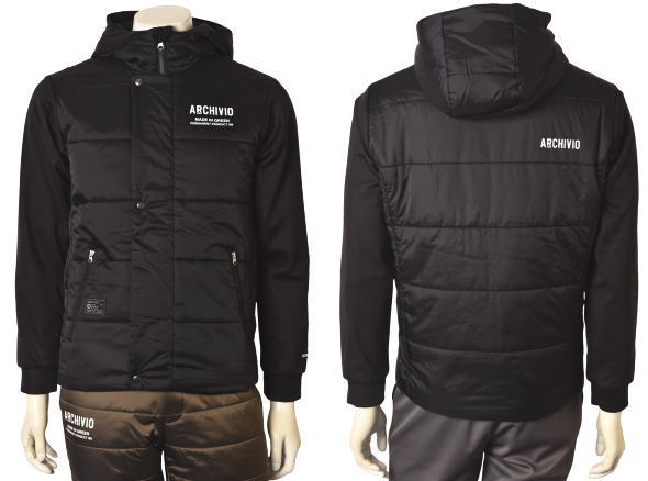 アルチビオ archivio中綿切替フーディージップアップブルゾン メンズ 2025秋冬新作 送料無料M-L-LL トップス アルチビオ a524102最強配送
