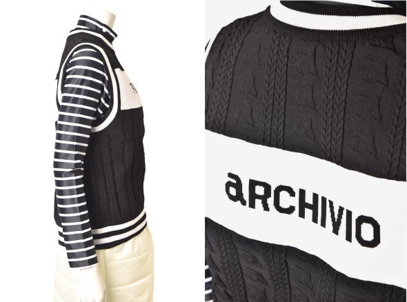 40％OFFセールアルチビオ archivioニットベスト レディース 2025秋冬新作 送料無料...