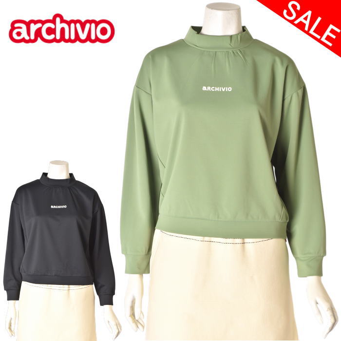 Rakuten - 40％OFFセールアルチビオ archivioハイネックタック袖プルオーバー ハイネックシャツ レディース 2025秋冬新作 送料無料S-M-L トップス アルチビオ モックネック a519911最強配送 アウトレット
