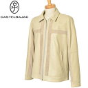 50%OFFセールカステルバジャック CASTELBAJACレザーブルゾン ライダース メンズ 2024秋冬新作 送料無料M-L-LL 羊革 シープスキン トッ...