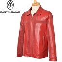 50%OFFセールカステルバジャック CASTELBAJACレザーブルゾン ライダース メンズ 2024秋冬新作 送料無料M-L-LL 羊革 シープスキン トッ...