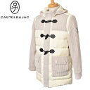 カステルバジャック CASTELBAJACニット切替ダウンコート メンズ 2024秋冬新作 送料無料M-L-LL トップス カステル バジャック 服最強配送