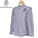 カステルバジャック CASTELBAJAC長袖ボタンダウンシャツ メンズ 2025春夏新作 送料無料M-L-LL トップス カステル バジャック 服最強配送
