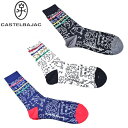 カステルバジャック CASTELBAJAC カプセルコレクションソックス メンズ 2025春夏新作25-27 クルー丈 カステル バジャック最強配送