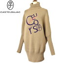 50%OFFセールカステルバジャック CASTELBAJACタートルネックドルマンニットチュニック レディース 2024秋冬新作 送料無料M-L トップス カス...