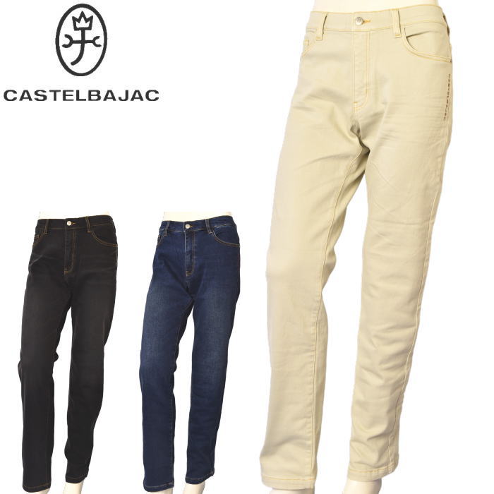 カステルバジャックストレッチジーンズ カステルバジャック KAMONモチーフ・ストレッチジーンズ