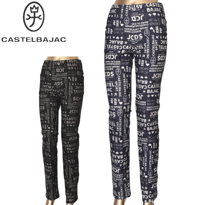 カステルバジャック CASTELBAJAC スポーツ ゴルフレギンスパンツ プリントパンツ レディース 2025秋冬..