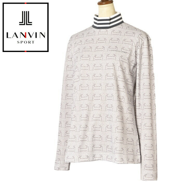 ランバン スポール ゴルフ LANVIN SPORT長袖ハイネックシャツ レディース 2024秋冬新作 送料無料40-42 トップス ランバン スポール モックネック最強配送