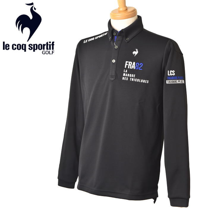ルコック スポルティフ le coq sportif長袖ボタンダウンポロシャツ メンズ 2024秋冬新作 送料無料M-L-LL トップス ルコックスポルティフ ゴルフ