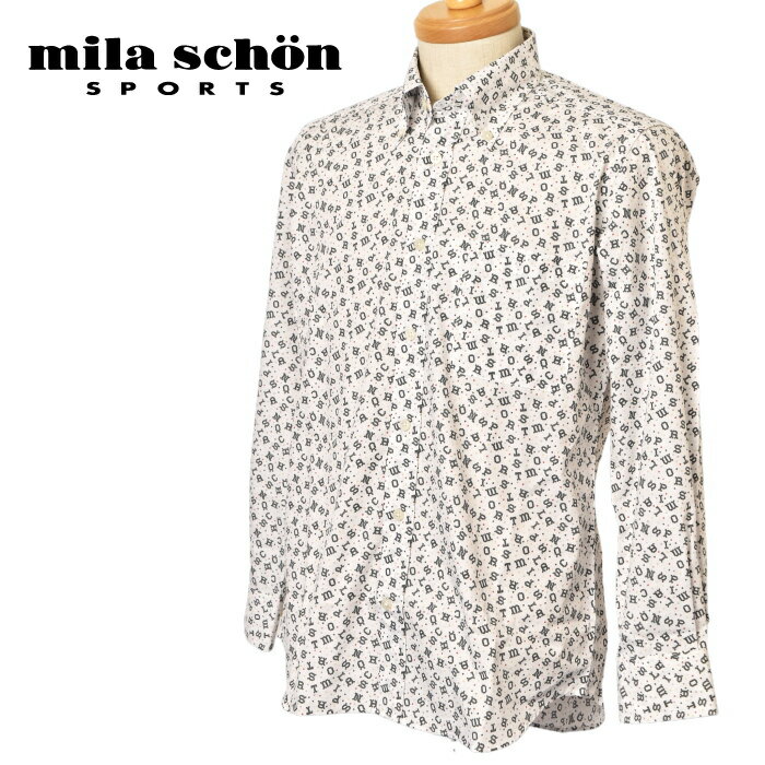 ミラショーン スポーツ mila schon sports長袖ボタンダウンシャツ メンズ 2025秋冬新作 送料無料M-L-LL トップス ミラショーン ゴルフ...