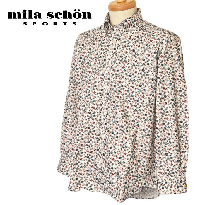 ミラショーン スポーツ mila schon sports長袖ボタンダウンシャツ メンズ 2025秋冬新作 送料無料M-L-LL トップス ミラショーン ゴルフ...