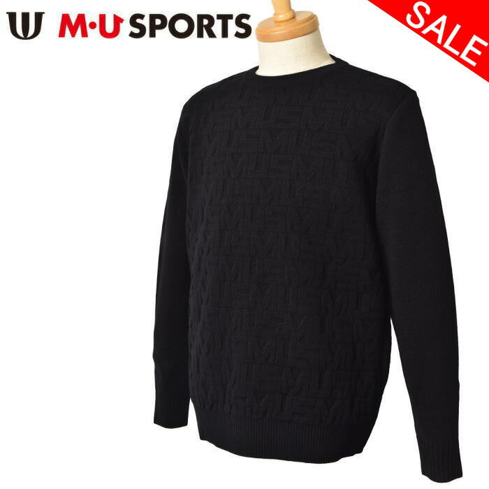 40%OFFセールMUスポーツ ゴルフ M・U SPORTSクルーネックセーター メンズ 2024秋冬新作 送料無料M-L-LL トップス エムユースポーツ最強...